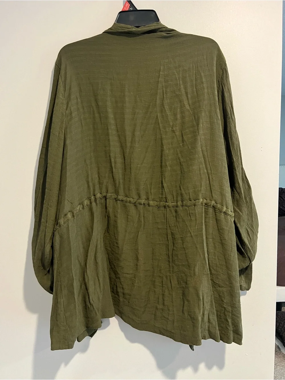 BloomChic Olive Utility Drawstring Jacket - Picture 5 of 6